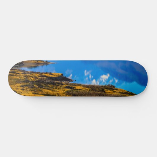 Mount Cook mit Blick auf den Pukaki-See, NZ Skateboard (Horizontal)