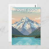 Mount Cook National Park New Zealand Postcard Postkarte (Vorne/Hinten)