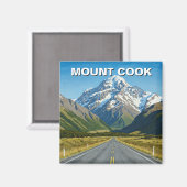 Mount Cook Nationalpark Neuseeland Magnet (Vorderseite/Rückseite)