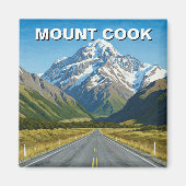 Mount Cook Nationalpark Neuseeland Magnet (Vorne)