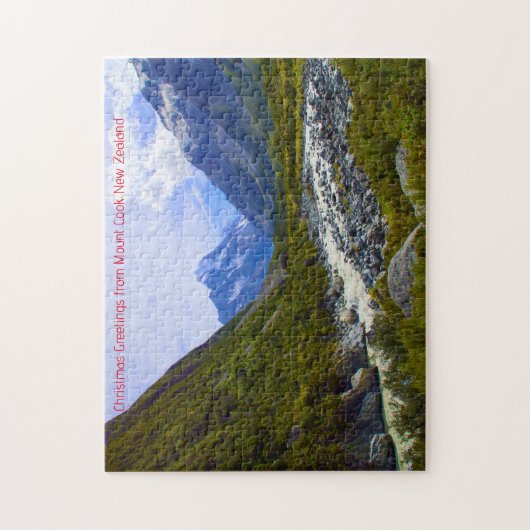 Mount Cook Neuseeland. Puzzle (Vertikal)