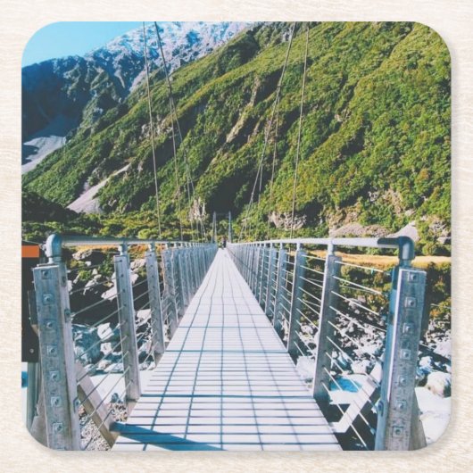Mount Cook - Neuseeland Rechteckiger Pappuntersetzer (Vorderseite)