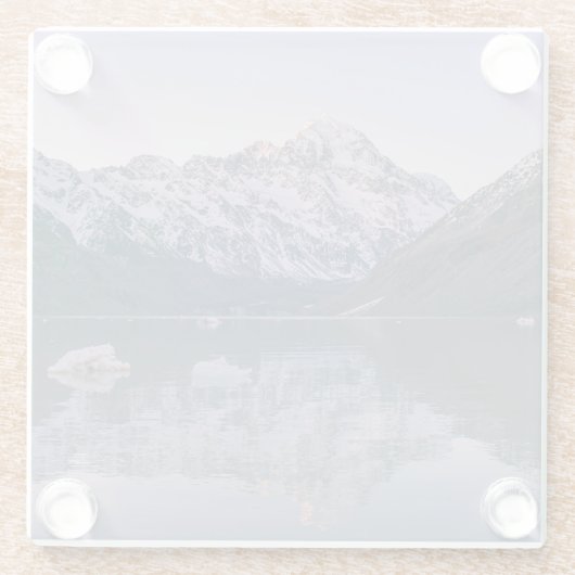 Mount Cook, Neuseeländischer Untersetzer (Rückseite)