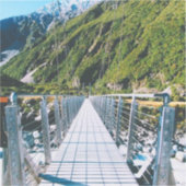 Mount Cook - New Zealand Aufkleber (Vorderseite)