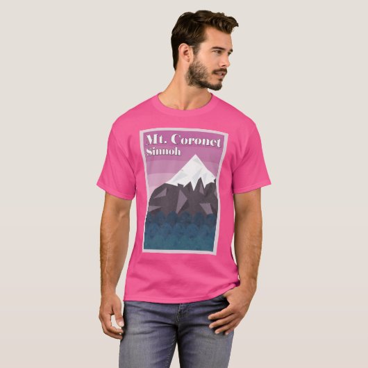 Mount Coronet (Grunge Texture) T-Shirt (Vorne ganz)