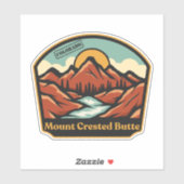 Mount Crested Butte, Colorado Sticker (Blatt)