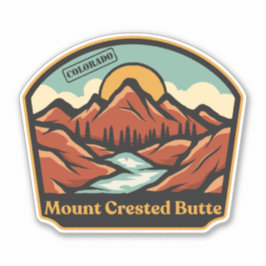 Mount Crested Butte, Colorado Sticker