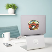 Mount Crested Butte, Colorado Sticker (Laptop auf Schreibtisch)