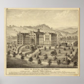 Mount de Chantal, bei Wheeling, West Virginia Poster (Vorne)