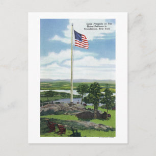 Mount Defiance Giant Flagpole Scene Postkarte