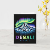 Mount Denali Alaska Berg Denali Nationalpark Karte (Gelbe Blume)