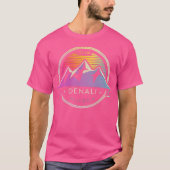 Mount Denali Alaska Bergsteiger Nationalparkprojek T-Shirt (Vorderseite)