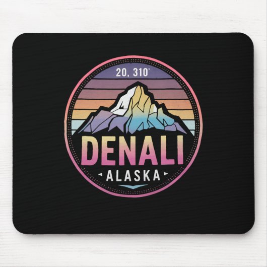 Mount Denali Alaska Mountaineer Klettern National Mousepad (Vorne)