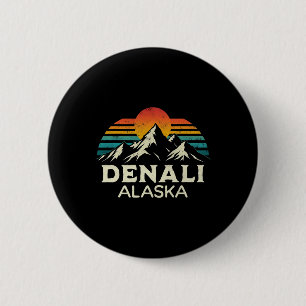 Mount Denali Alaska Wandern Bergsteigen Abenteuer Button