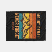 Mount Denali Nationalpark Mount Mckinley Us Fleecedecke (Vorderseite (Horizontal))