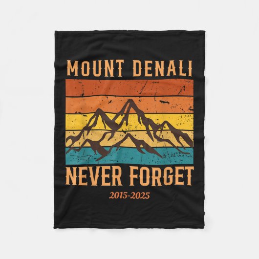 Mount Denali Nationalpark Mount Mckinley Us Fleecedecke (Vorderseite)