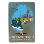 Mount Desert Island, Hancock Landkreis, Maine, USA Magnet (Vertikal)