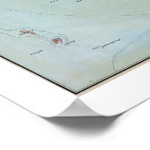 Mount Desert Island Maine Karte - 1887 Poster (Ecke)