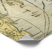 Mount Desert Island und Küste Maine Map Poster (Ecke)