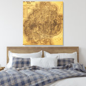 Mount Desert IslandPanoramakarte Leinwanddruck (Insitu (Schlafzimmer))