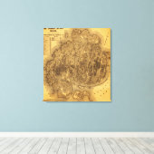 Mount Desert IslandPanoramakarte Leinwanddruck (Insitu (Holzboden))