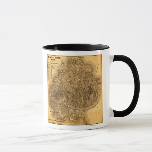Mount Desert IslandPanoramakarte Tasse (Rechts)