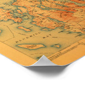 Mount Desert Maine Map; 1908 Poster (Ecke)