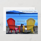 Mount Desert Narrows Maine Postkarte (Vorne/Hinten)