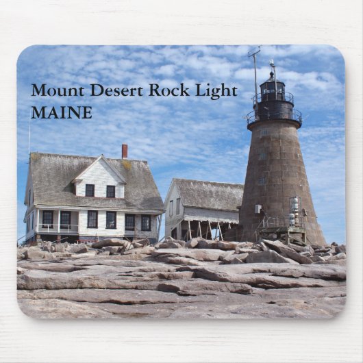Mount Desert Rock Light, Maine Mousepad (Vorne)