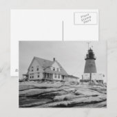 Mount Desert Rock Light Station Postkarte (Vorne/Hinten)