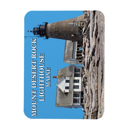 Mount Desert Rock Lighthouse, Maine Magnet (Vertikal)