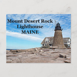 Mount Desert Rock Lighthouse, Maine Postcard Postkarte