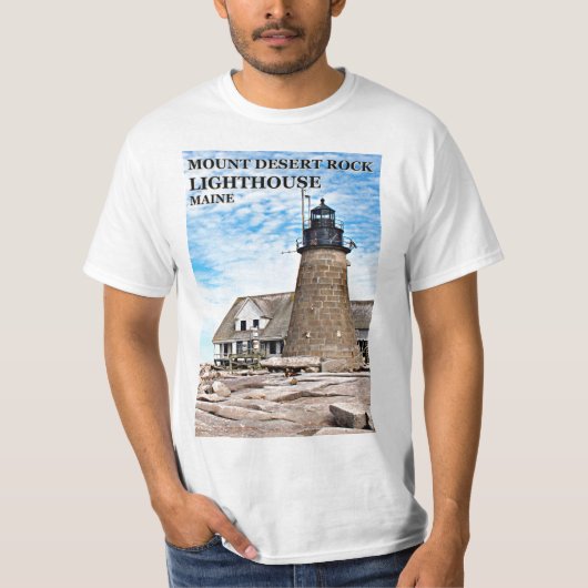 Mount Desert Rock Lighthouse, Maine T - Shirt (Vorderseite)