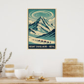 Mount Dhaulagiri Nepal V04 Poster (Küche)