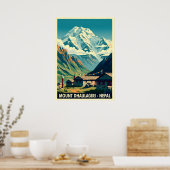 Mount Dhaulagiri Nepal V06 Poster (Küche)