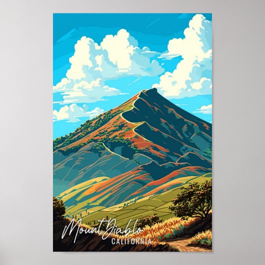 Mount Diablo California Poster (Vorne)