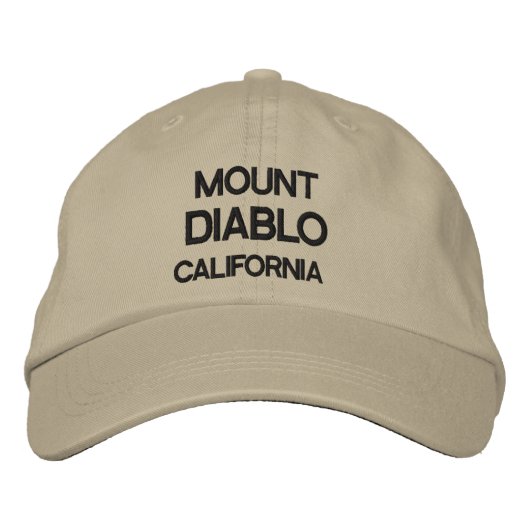 Mount Diablo Personalisiert anpassbarer Hut (Vorderseite)
