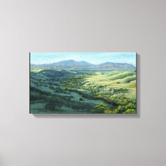 "Mount Diablo Southern View" Canvas Print Leinwanddruck (Vorderseite)