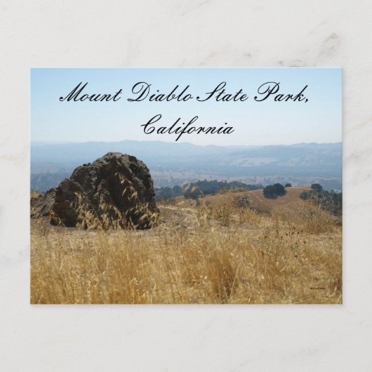 Mount Diablo Staat Park,.. Postkarte (Vorderseite)