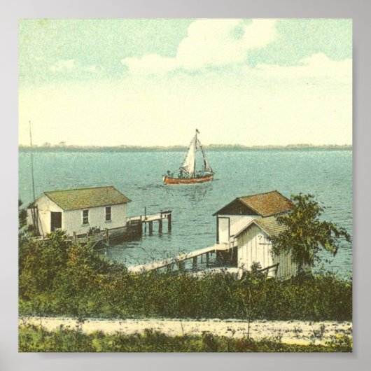 MOUNT DORA, FL-Boat House Row, 1907 Poster (Vorne)