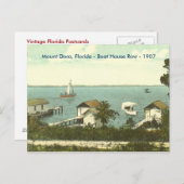 Mount Dora, Fl - Boat House Row - 1907 Postkarte (Vorne/Hinten)