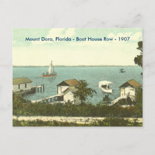 Mount Dora, Fl - Boat House Row - 1907 Postkarte