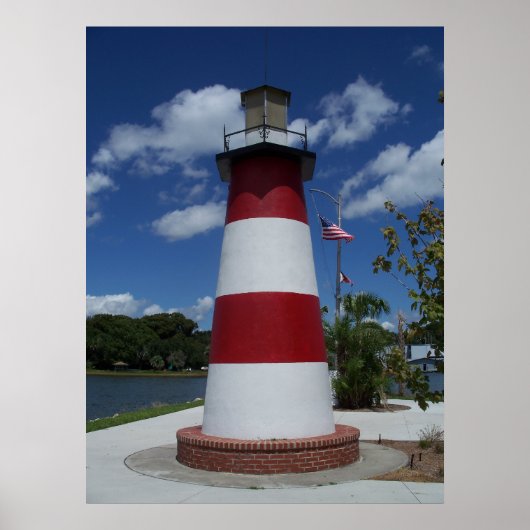 Mount Dora Florida Lighthouse Lago Marker Poster (Vorne)