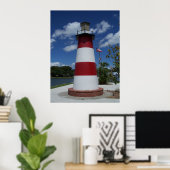 Mount Dora Florida Lighthouse Lago Marker Poster (Heimbüro)