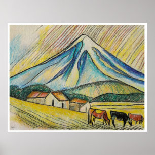 Mount Egmont - Archiv-Kunstdruck Poster