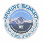Mount Elbert Aufkleber (Vorderseite)
