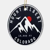 Mount Elbert - Colorado 14ers Fourteener Keramik Ornament (Links)