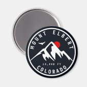 Mount Elbert - Colorado 14ers Fourteener Magnet (Vorderseite/Rückseite)