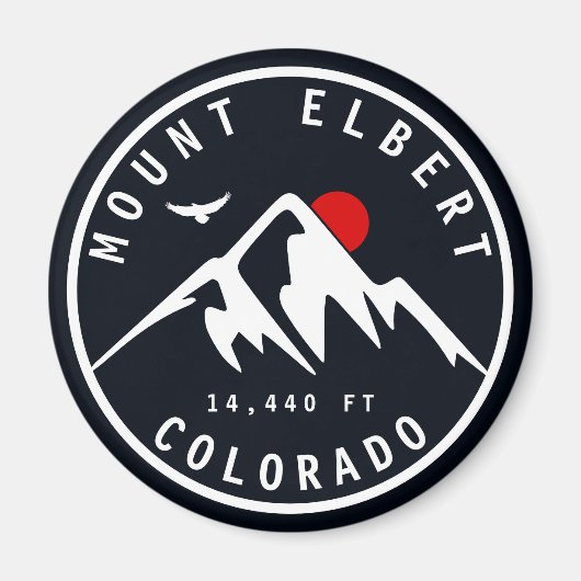 Mount Elbert - Colorado 14ers Fourteener Magnet (Vorne)