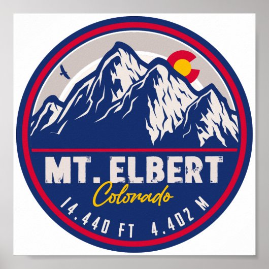 Mount Elbert - Colorado 14ers Fourteener Poster (Vorne)
